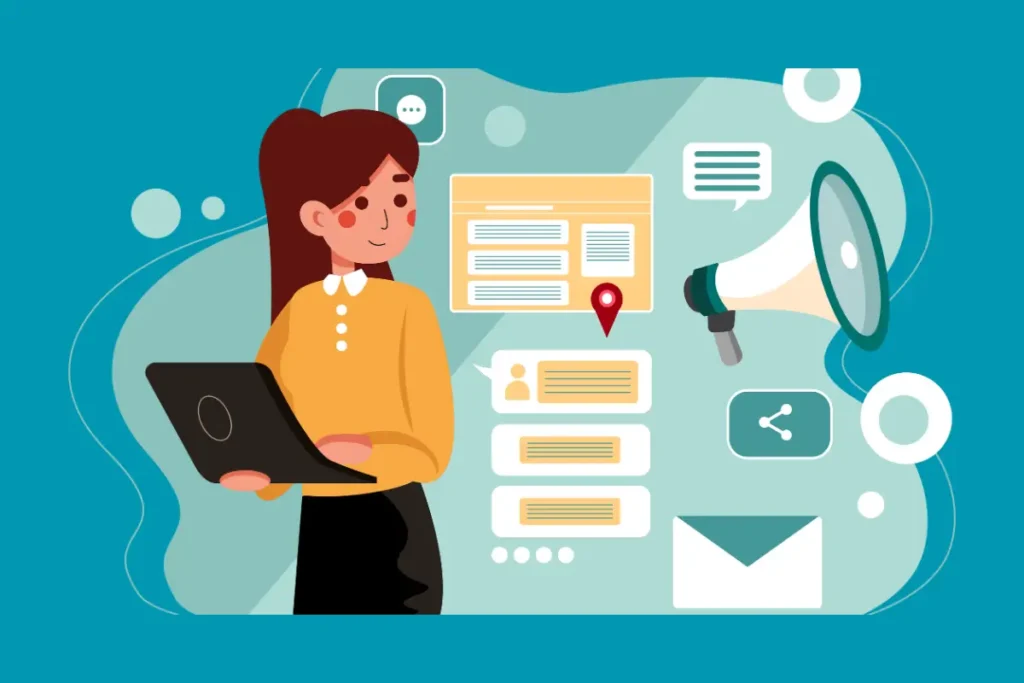 Blog posts, vídeos, infográficos, e-books e webinars são apenas alguns exemplos.