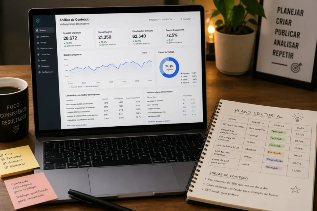 Processo editorial blog empreendedorismo digital ia conteudo