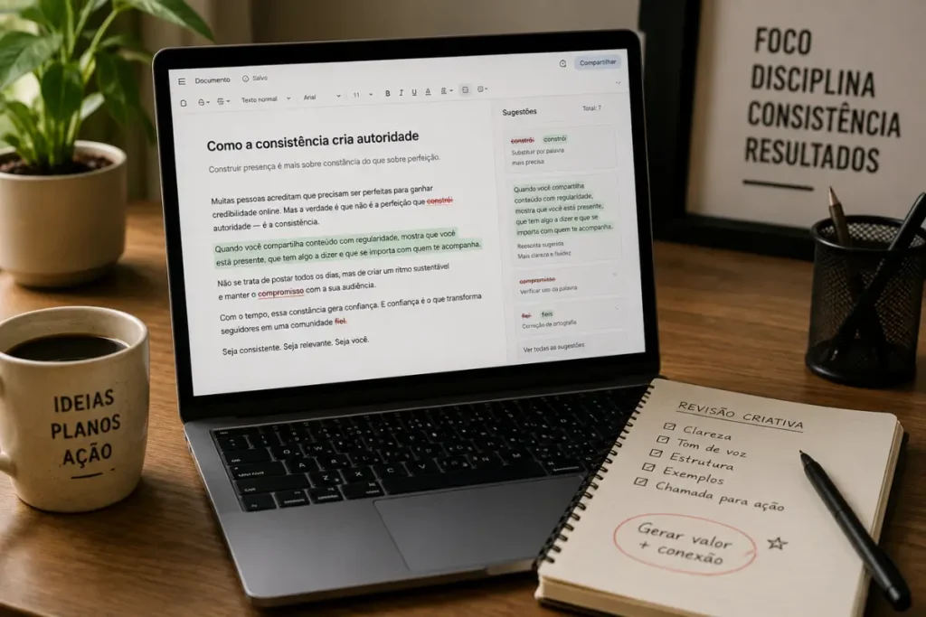 Revisao conteudo autoral inteligencia artificial blog